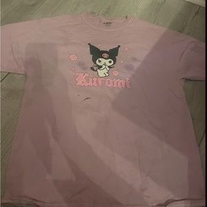 Kuromi T Shirt Size L Worn But Good Quality Has Small Paint Stain On It